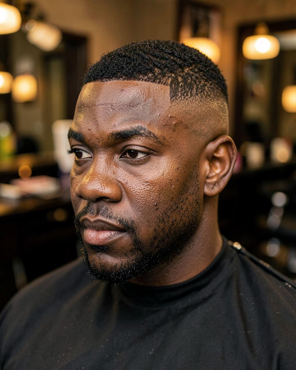 Taper fade before and after — after